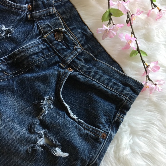 Levi’s 505 Vintage Distressed Jean Shorts Size 28 - Picture 5 of 8